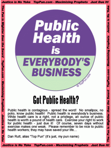 Free Public Health Poster PHIE 450 226x300 All for One and Public Health for All